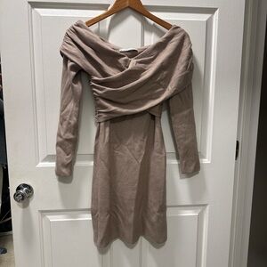 Abercrombie & Fitch Taupe Long Sleeve Dress